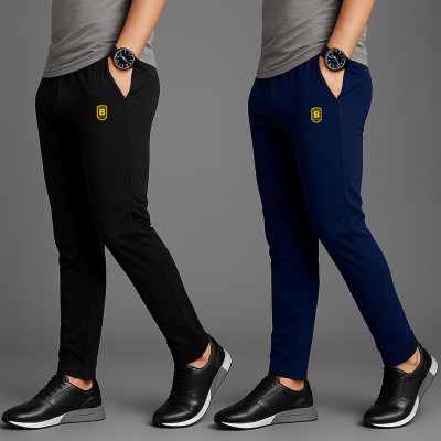 Stylish Sports Trouser 2pis combo offeer ( black and nevy )